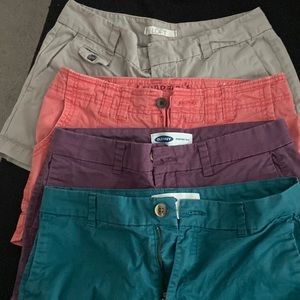 Sorts sold as bundle. All very similar in fit. All 3 in inseam. All size 4